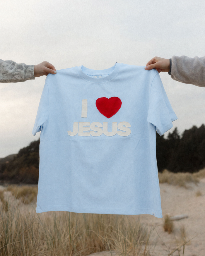 I Love Jesus Patchwork Tee