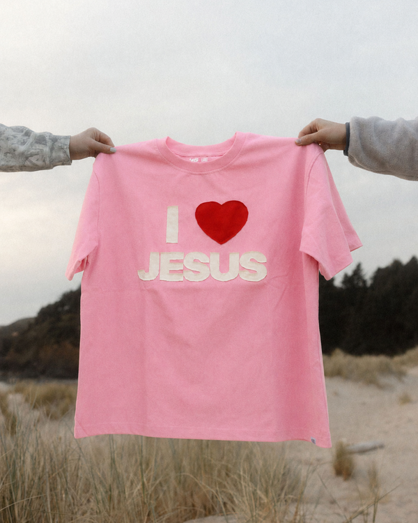 I Love Jesus Patchwork Tee
