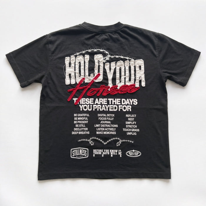 Hold Your Horses Heavy Tee