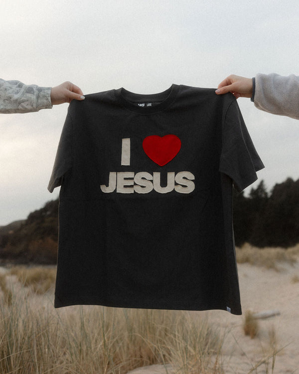 I Love Jesus Patchwork Tee