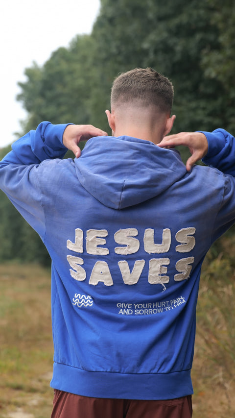 PRE-ORDER Jesus Saves Heavy Cut & Sew Hoodie