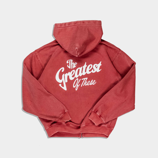 The Greatest of These Zip Up Hoodie