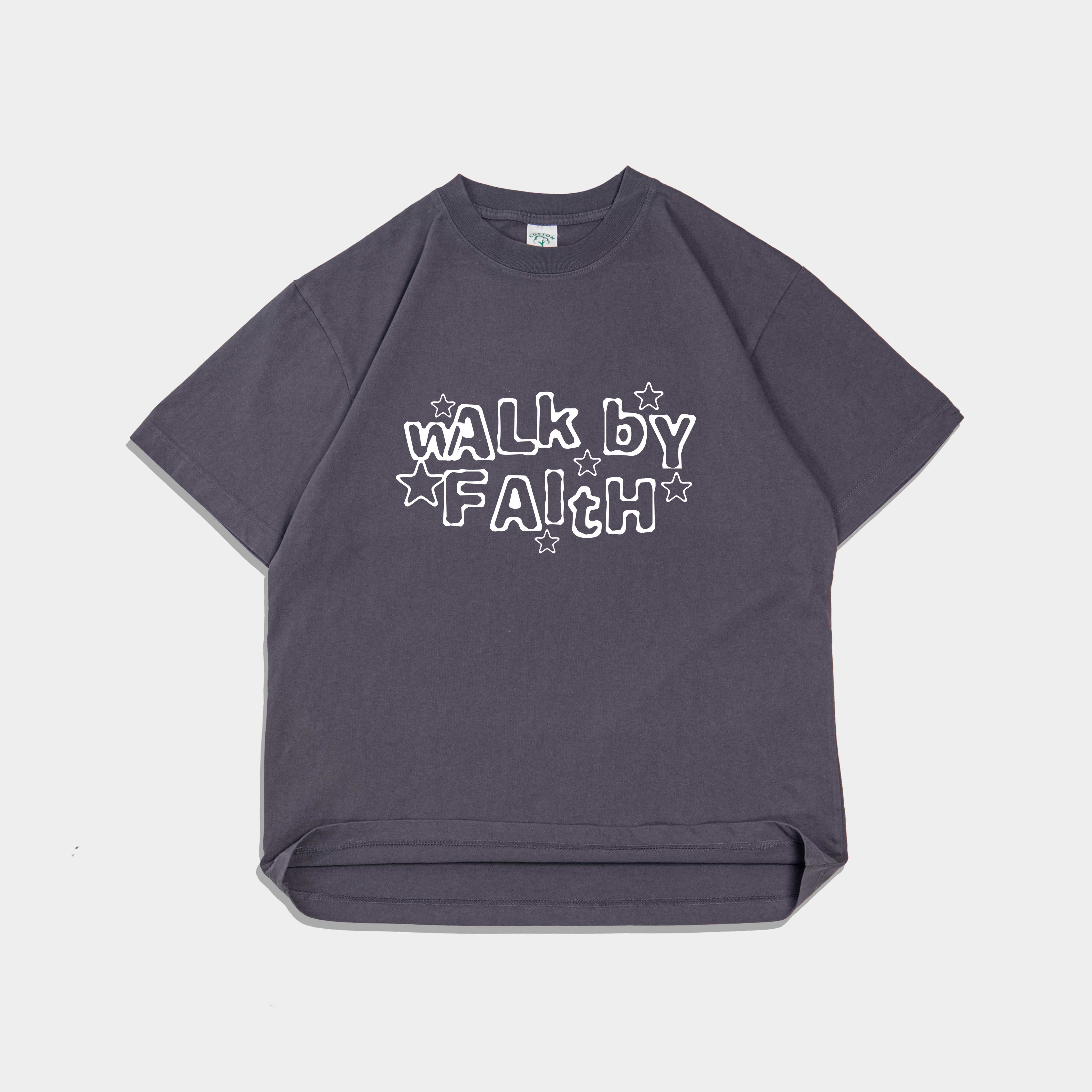 Walk By Faith Premium Heavy Tee – Forty-Six Ten Apparel Co.