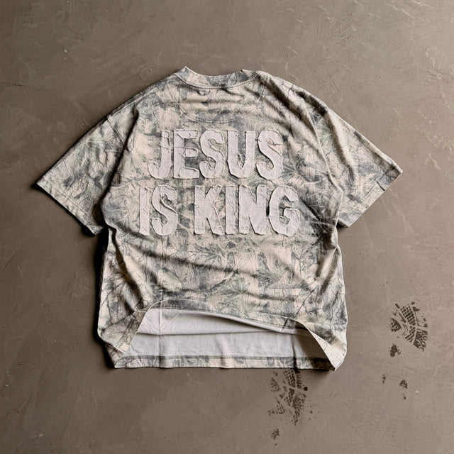 Jesus Is King camo tee by Forty-Six Ten