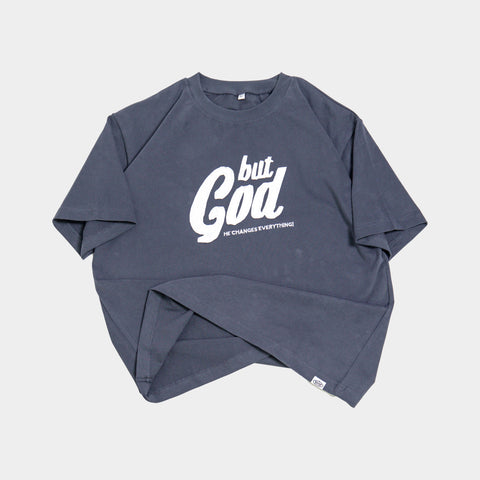 But God hand-stitched Christian tee by Forty-Six Ten Apparel Co.