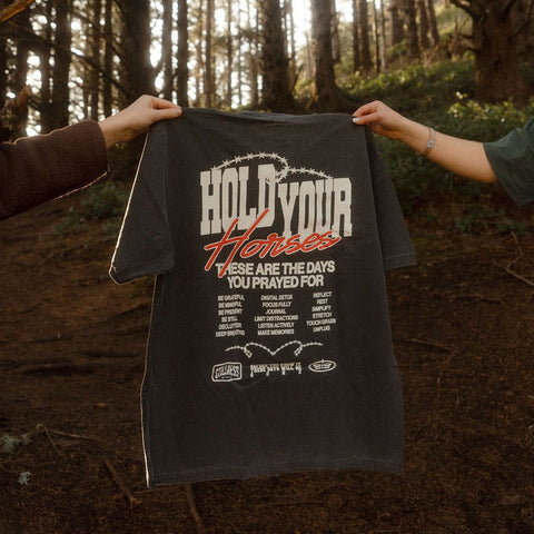 Hold Your Horses heavy tee by Forty-Six Ten