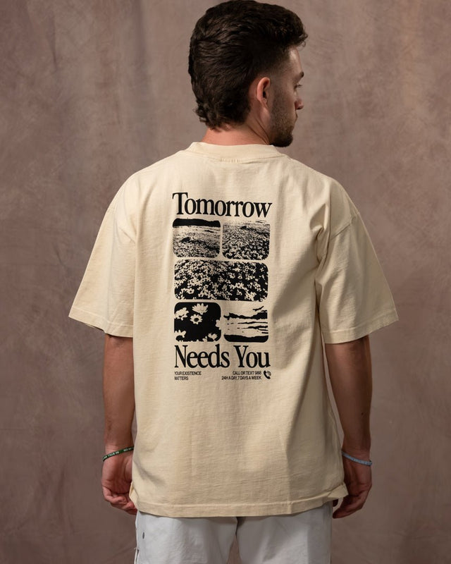 Tomorrow Needs You 988 tee by Forty-Six Ten
