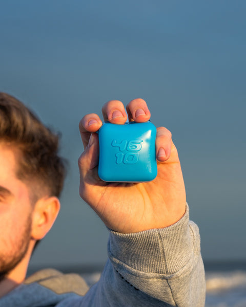 Blue | In hand at the beach