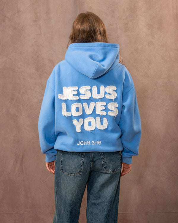 Jesus Saves Patchwork Hoodie