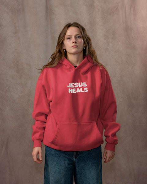 Red (JESUS HEALS) | MJ is 5'9" wearing L 