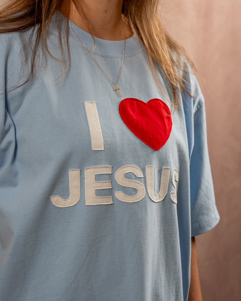 I Love Jesus Patchwork Tee