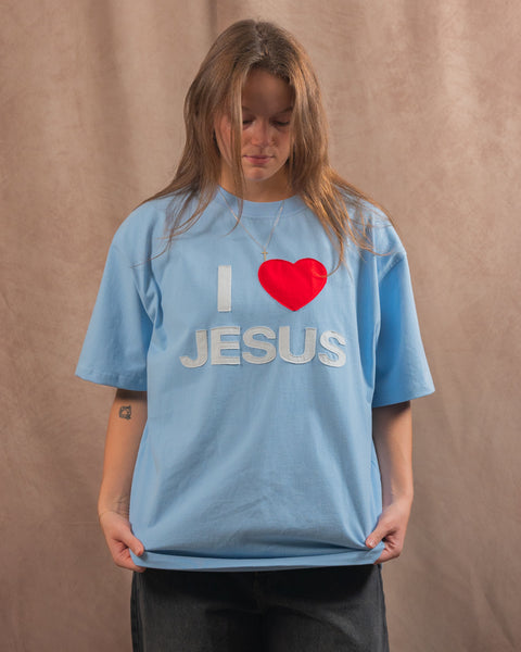 I Love Jesus Patchwork Tee