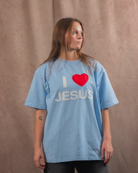 I Love Jesus Patchwork Tee