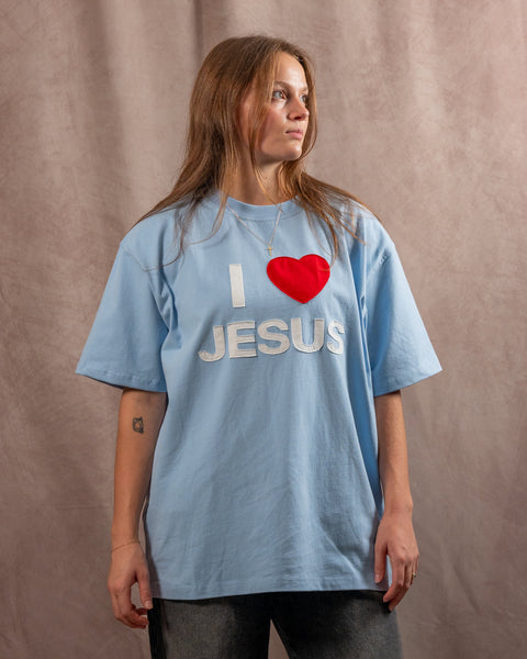 I Love Jesus Patchwork Tee