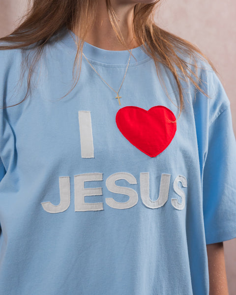 I Love Jesus Patchwork Tee
