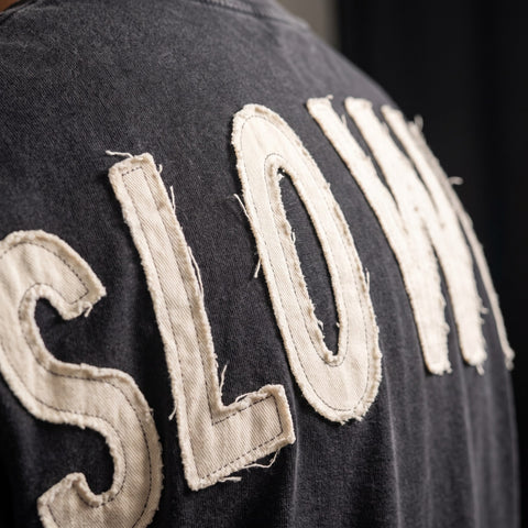 46:10 x RJB Collab Slow Down Patchwork Tee