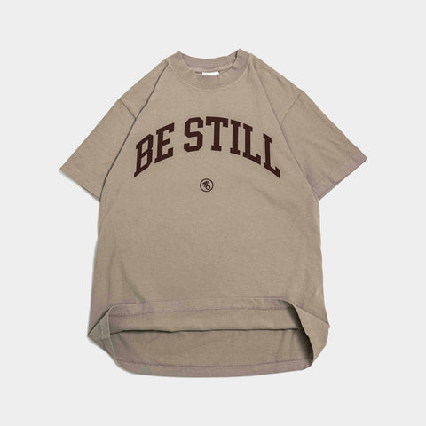 Be Still University Style Heavy Tee - Forty - Six Ten Apparel Co.