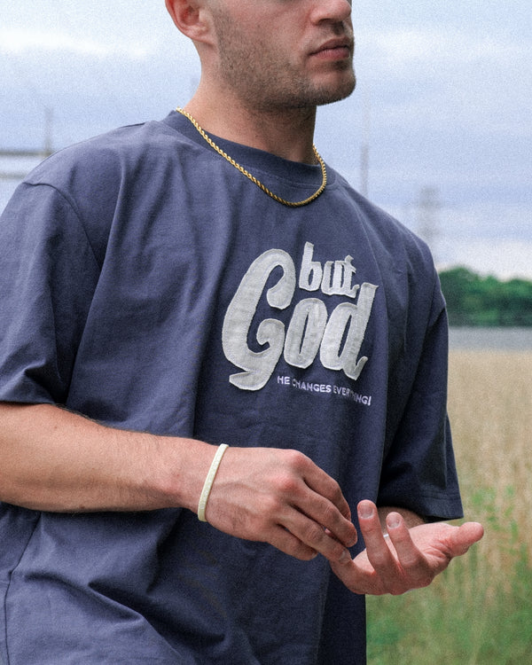 But God Hand-Stitched Tee