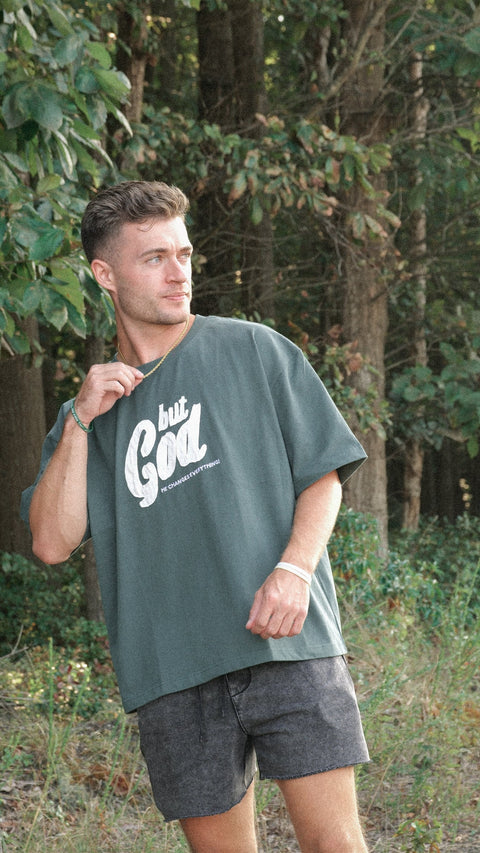 But God Premium Hand - Stitched Tee - Forty - Six Ten Apparel Co.
