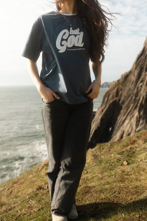 But God Premium Hand - Stitched Tee - Forty - Six Ten Apparel Co.