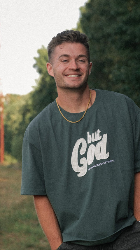 But God Premium Hand - Stitched Tee - Forty - Six Ten Apparel Co.