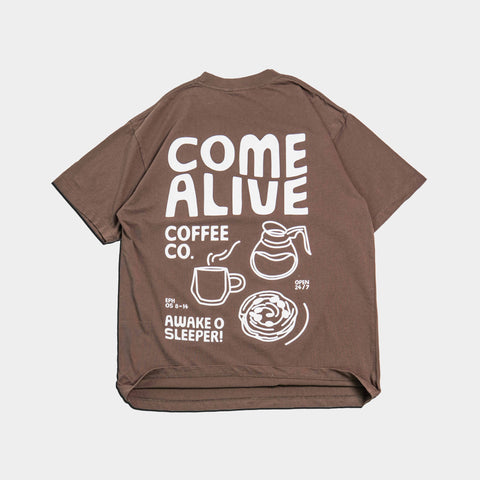 Come Alive Coffee Co. Premium Oversized Tee - Forty - Six Ten Apparel Co.