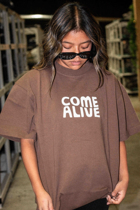 Come Alive Coffee Co. Premium Oversized Tee - Forty - Six Ten Apparel Co.