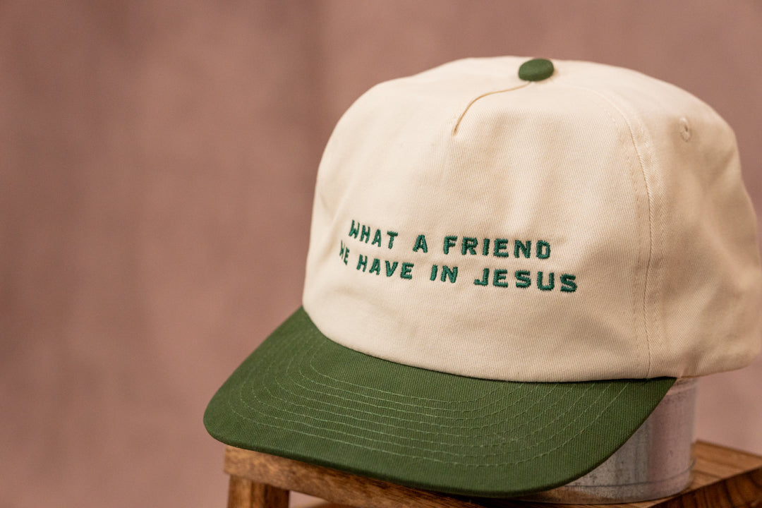 What a Friend Stitched Hat