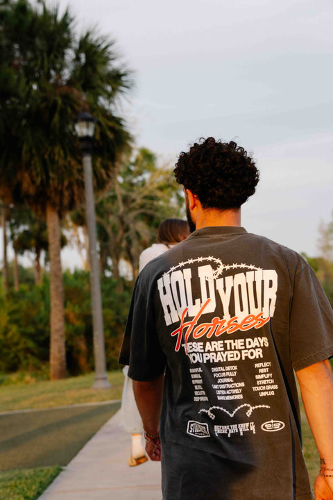 Hold Your Horses Heavy Tee - Forty - Six Ten Apparel Co.