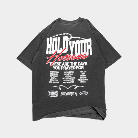 Hold Your Horses Heavy Tee - Forty - Six Ten Apparel Co.