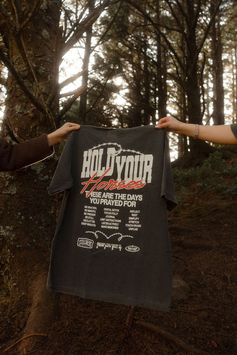 Hold Your Horses Heavy Tee - Forty - Six Ten Apparel Co.