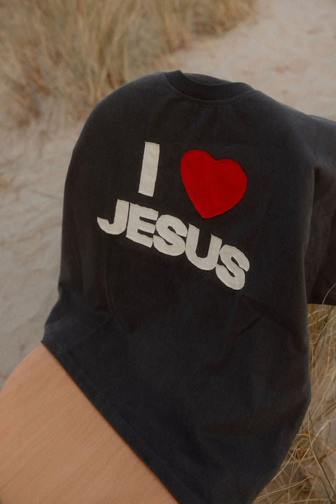 I Love Jesus Stitched Premium Tee - Forty - Six Ten Apparel Co.