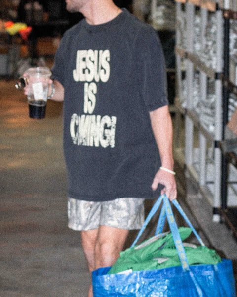 Jesus Is Coming Premium Heavy Tee - Forty - Six Ten Apparel Co.