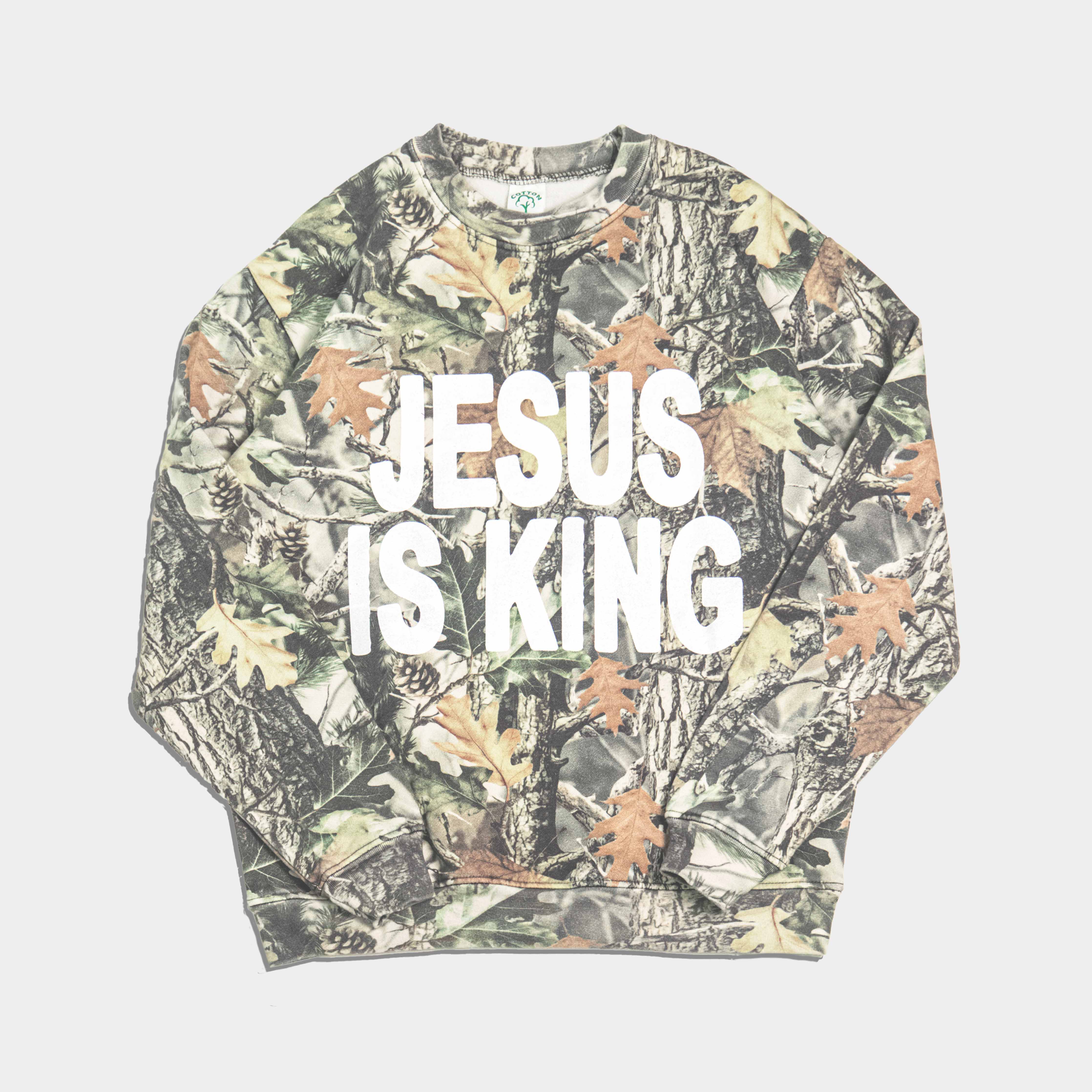 Jesus Is King Heavy Crewneck – Forty-Six Ten Apparel Co.