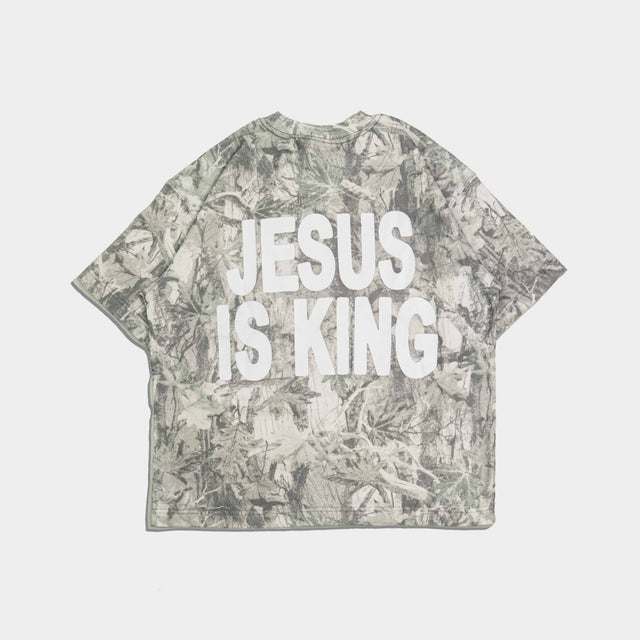 Jesus Is King Premium Tee measurement guide