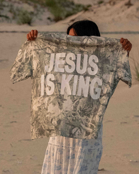 Jesus Is King Heavy Tee BLACK FRIDAY SALE - Forty - Six Ten Apparel Co.