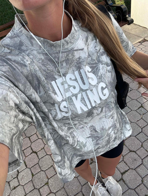 Jesus Is King Premium Tee - Forty - Six Ten Apparel Co.