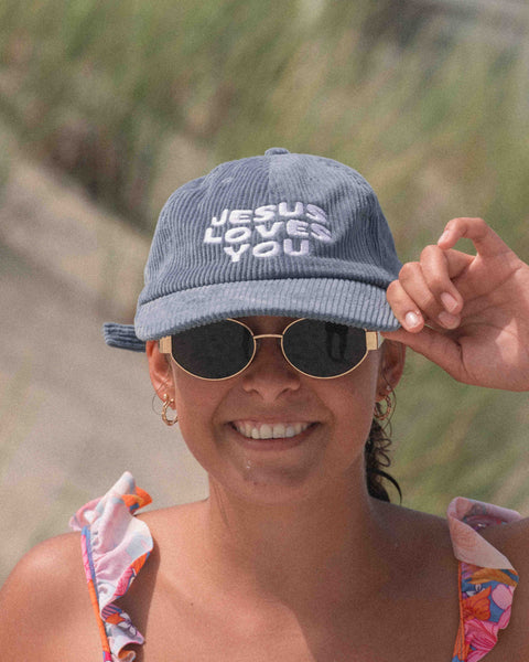 Jesus Loves You Corduroy Hat - Forty - Six Ten Apparel Co.