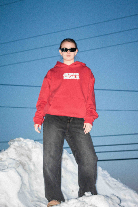 Jesus Saves Heavy Cut & Sew Hoodie - Forty - Six Ten Apparel Co.