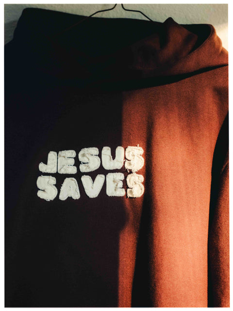 Jesus Saves Heavy Cut & Sew Hoodie - Forty - Six Ten Apparel Co.