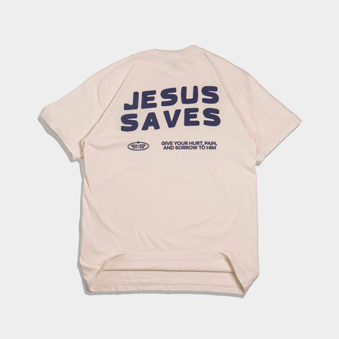Jesus Saves Heavy Tee - Forty - Six Ten Apparel Co.