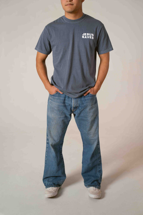 Jesus Saves Heavy Tee - Forty - Six Ten Apparel Co.