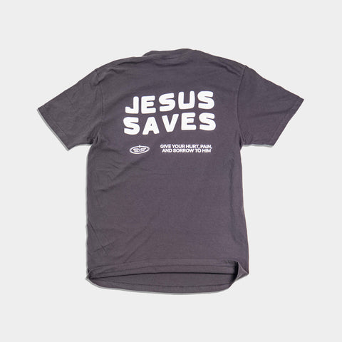 Jesus Saves Heavy Tee - Forty - Six Ten Apparel Co.
