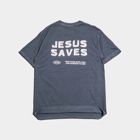 Jesus Saves Heavy Tee - Forty - Six Ten Apparel Co.