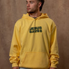 Caleb is 5'8" wearing L