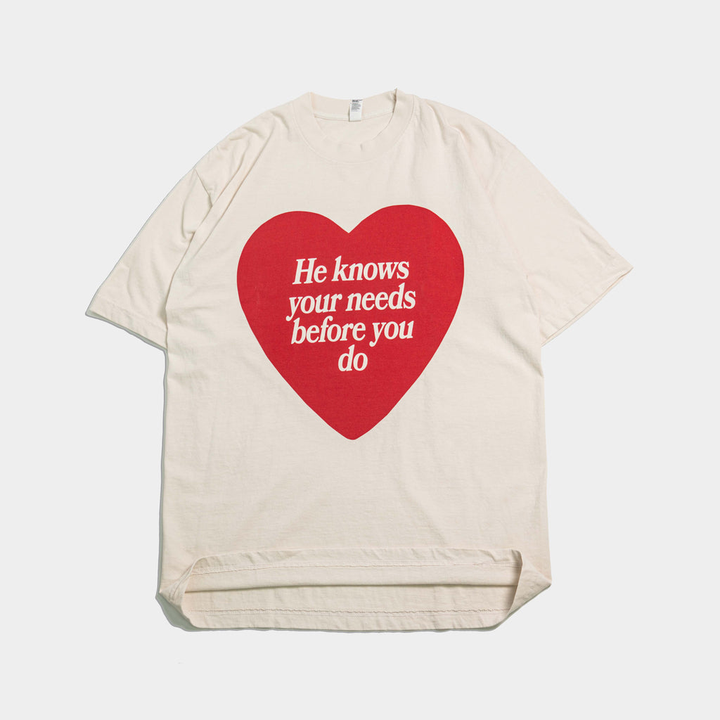 Knows Your Needs Heart Tee