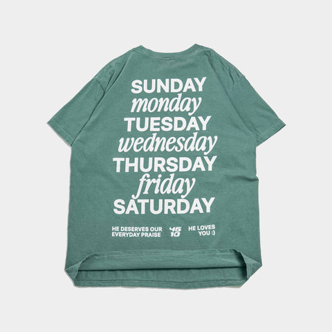 Monday Morning Faith Heavy Tee - Forty - Six Ten Apparel Co.