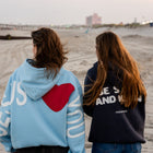 Navy | MJ (left) is 5'8" wearing L- Elly (right) is 5'5" wearing M