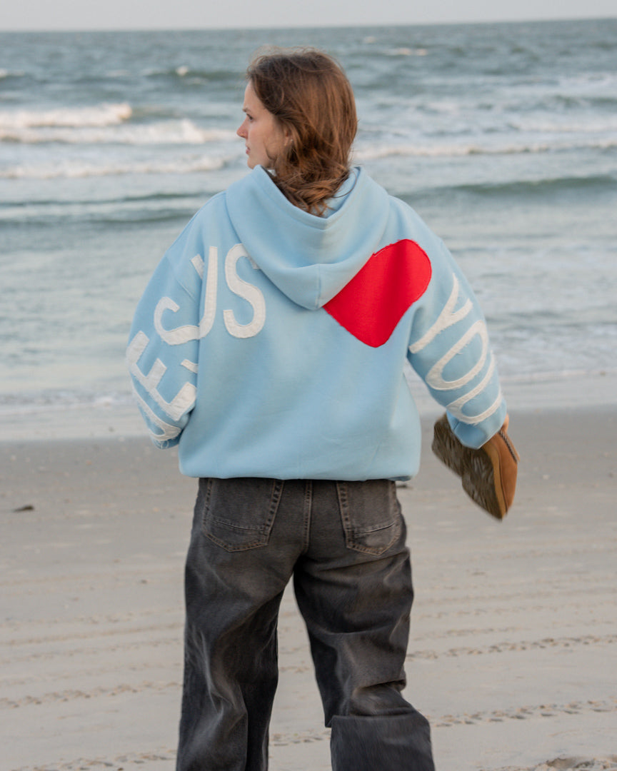 ZIP-UP Jesus Series Patchwork Hoodie – Forty-Six Ten Apparel Co.