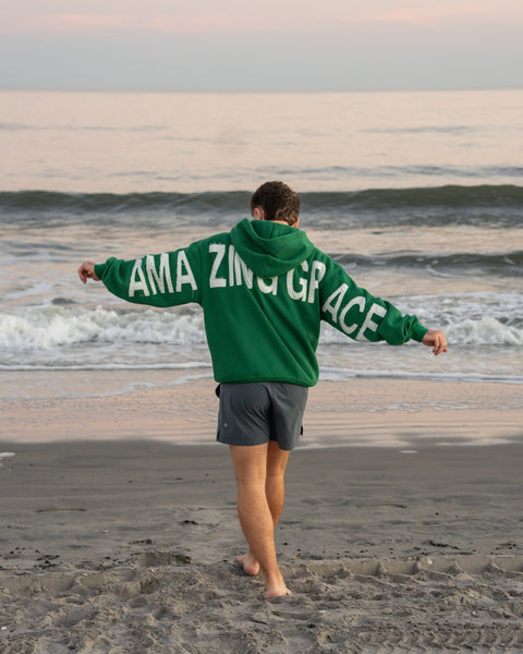 Green | Caleb is 5'8" wearing a L